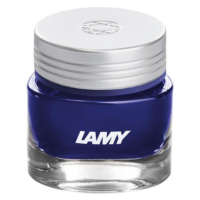 Bottle of Lamy Ink T53 360 Azurite Deep Blue, showcasing rich, deep blue color ideal for fountain pen enthusiasts.