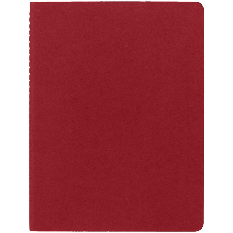 Moleskine Cahier Journals XL Cranberry Red Plain Pack 3