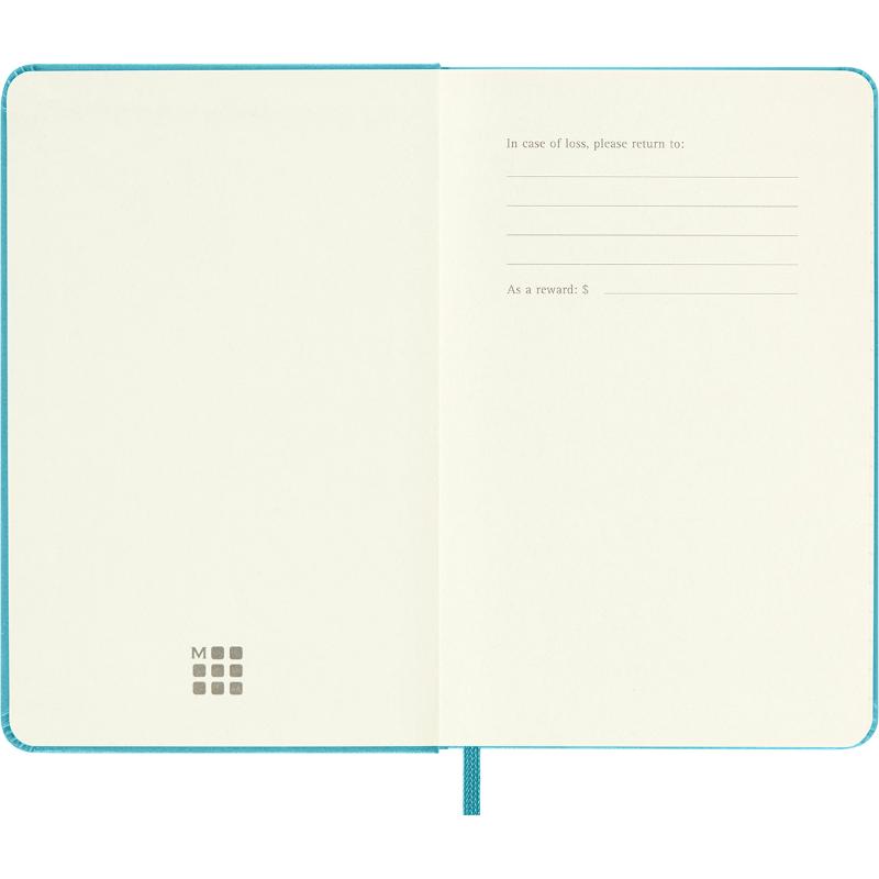 Moleskine Notebook Pocket Ruled Reef Blue Hard