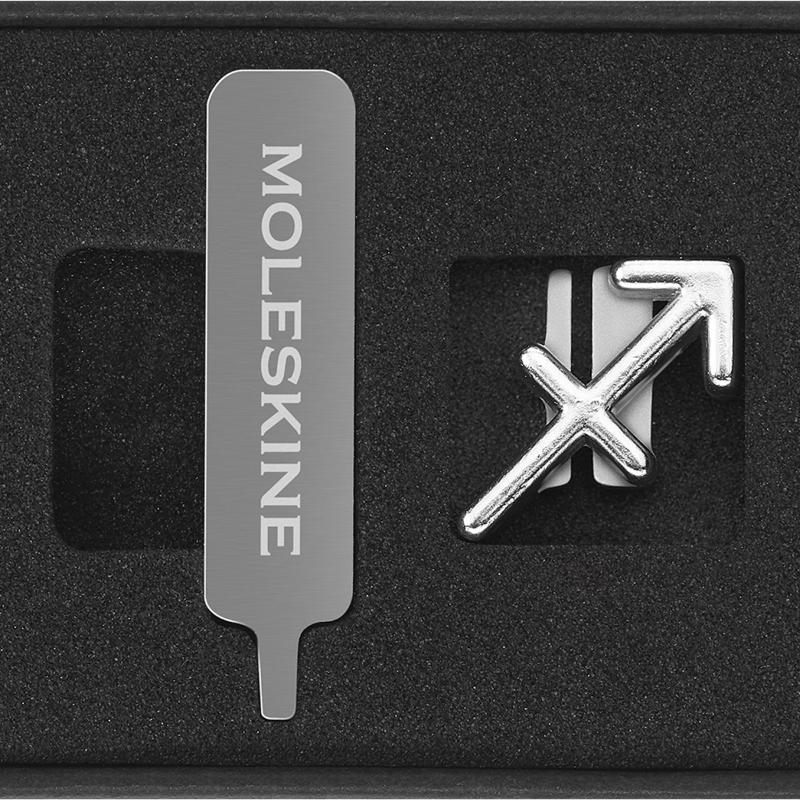 Moleskine Pins Sagittarius Silver