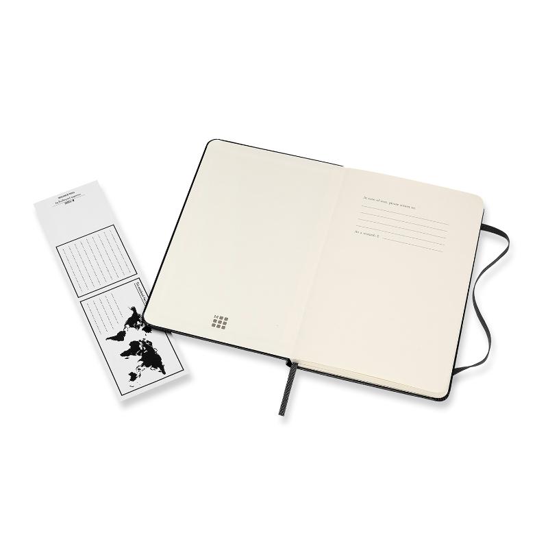 Moleskine Notebook Medium Ruled Black Hard