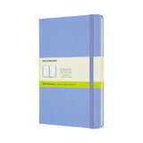 Moleskine Notebook Large Plain Hydrangea Blue Hard