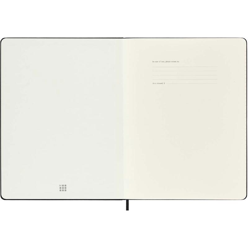 Moleskine Notebook XL Ruled Black Hard