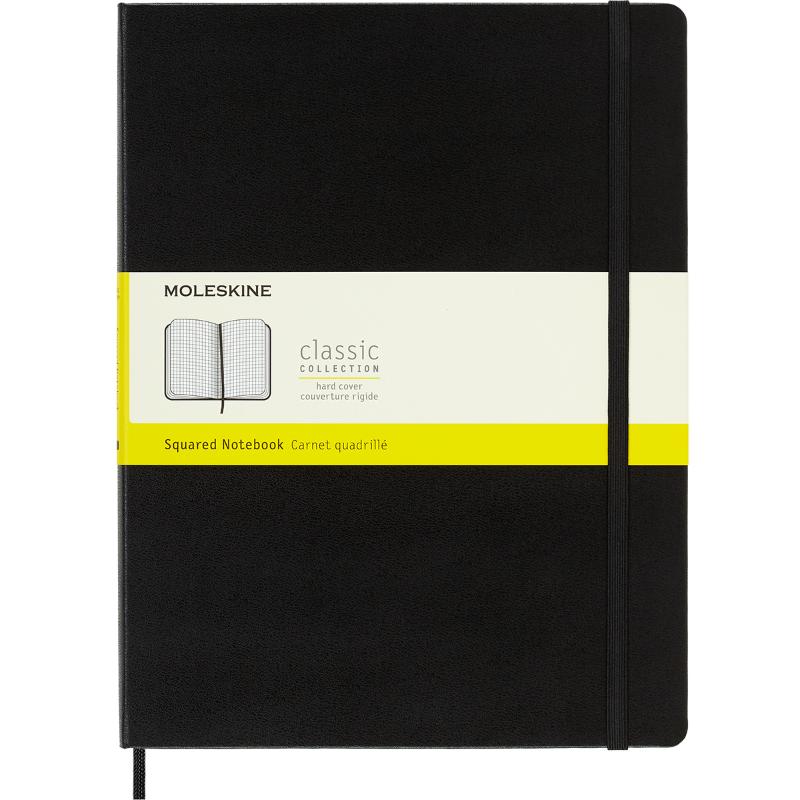 Moleskine Notebook XL Black Hard Cover Square