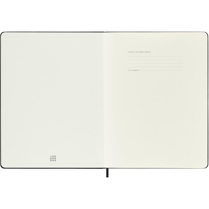 Moleskine Notebook XL Black Hard Cover Square