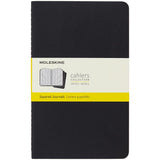 Moleskine Cahier Journals Large Black Square Pack 3