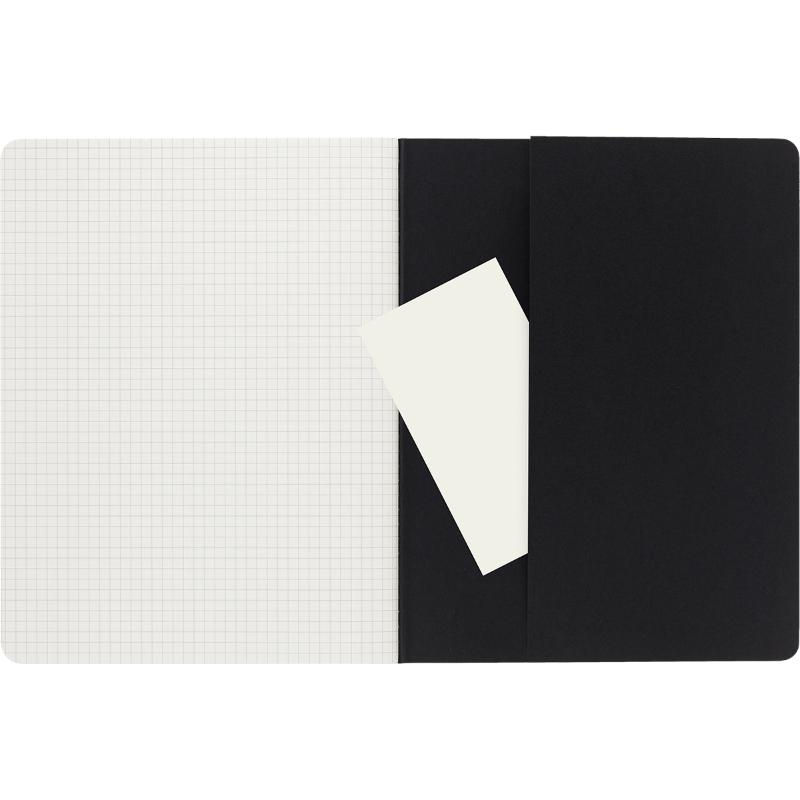 Moleskine Cahier Journals XL Black Square Pack 3