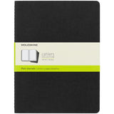 Moleskine Cahier Journal XL Plain Black Pack 3