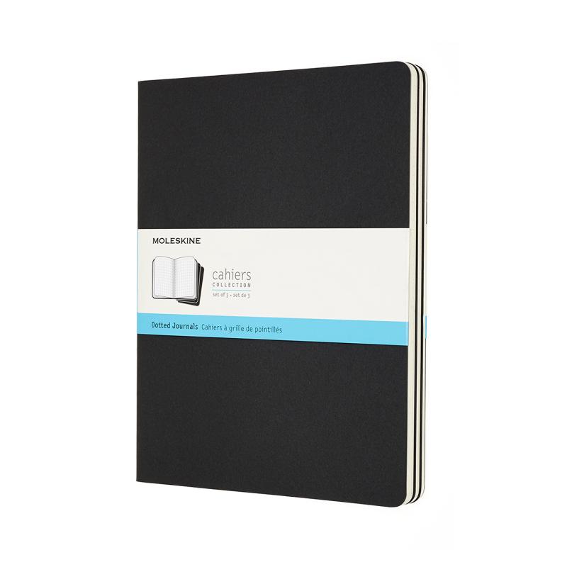 Moleskine Cahier Journal XL Dot Black Pack 3