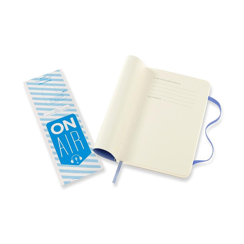 Moleskine Notebook Pocket Plain Hydrangea Blue Soft