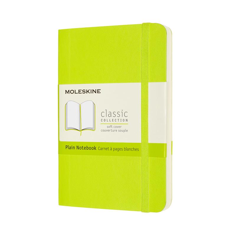 Moleskine Notebook Pocket Plain Lemon Green Soft