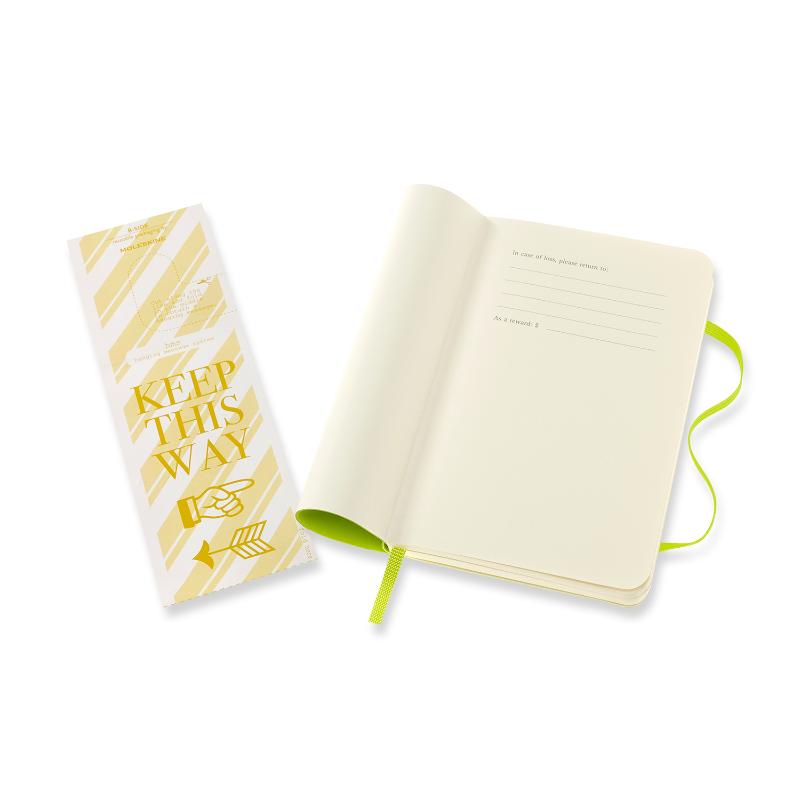 Moleskine Notebook Pocket Plain Lemon Green Soft