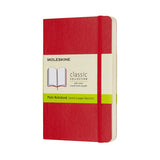 Moleskine Notebook Pocket Scarlet Red Soft Cover Plain