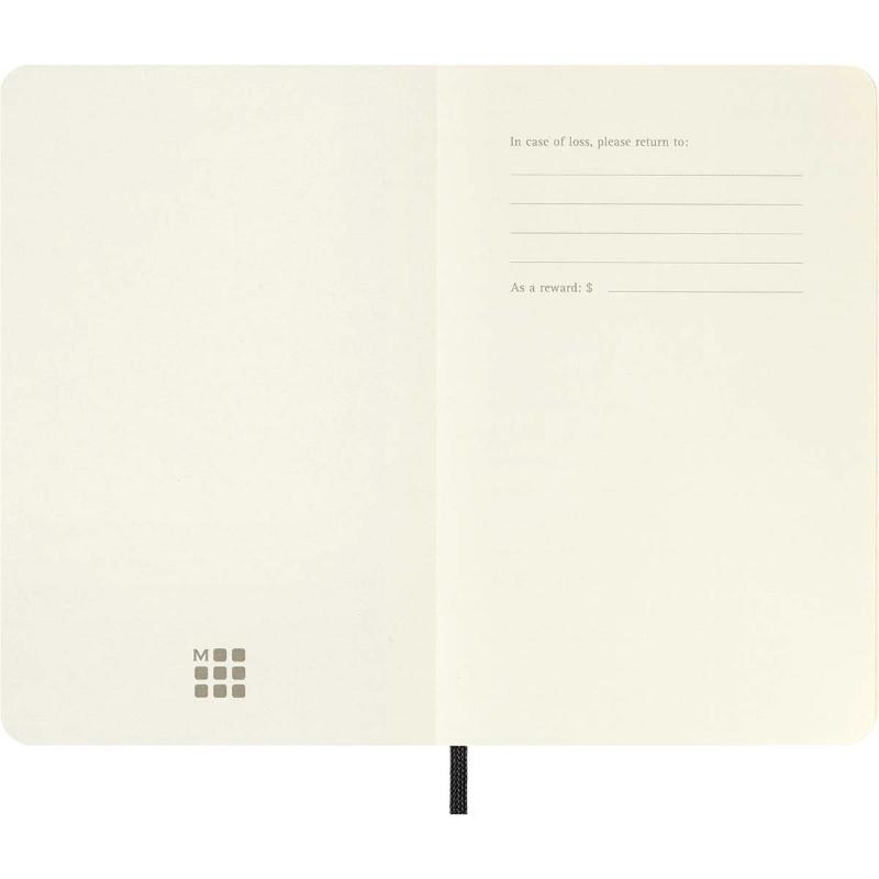 Moleskine Notebook Pocket Black Soft Cover Plain