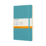 Moleskine Notebook Large Ruled Reef Blue Soft