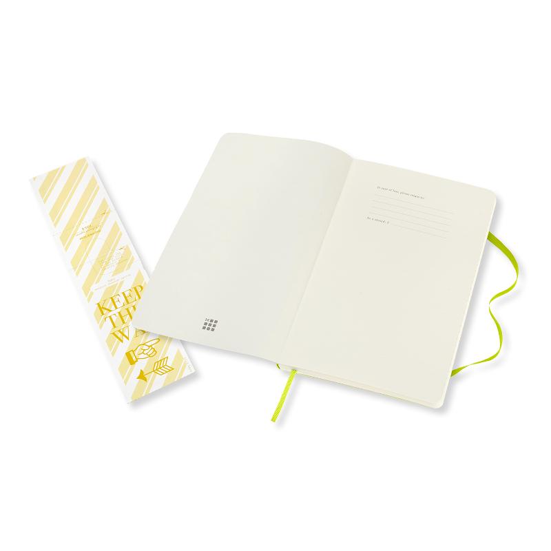 Moleskine Notebook Large Ruled Lemon Green Soft