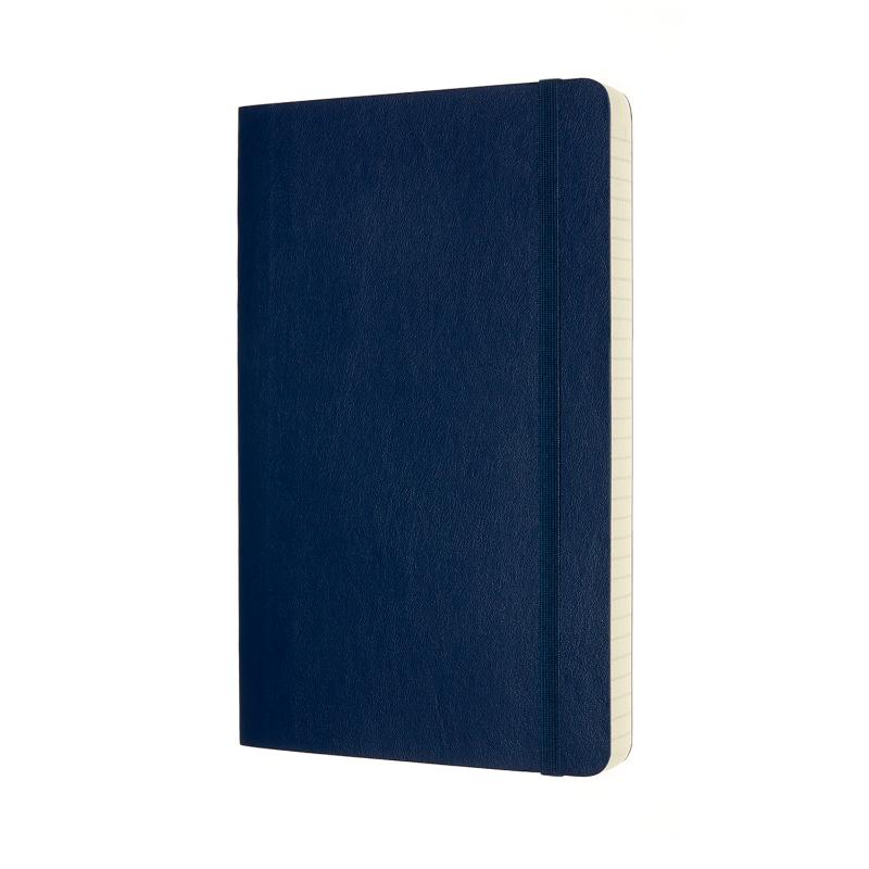 Moleskine Notebook Large Expanded Ruled Sapphire Blue Soft