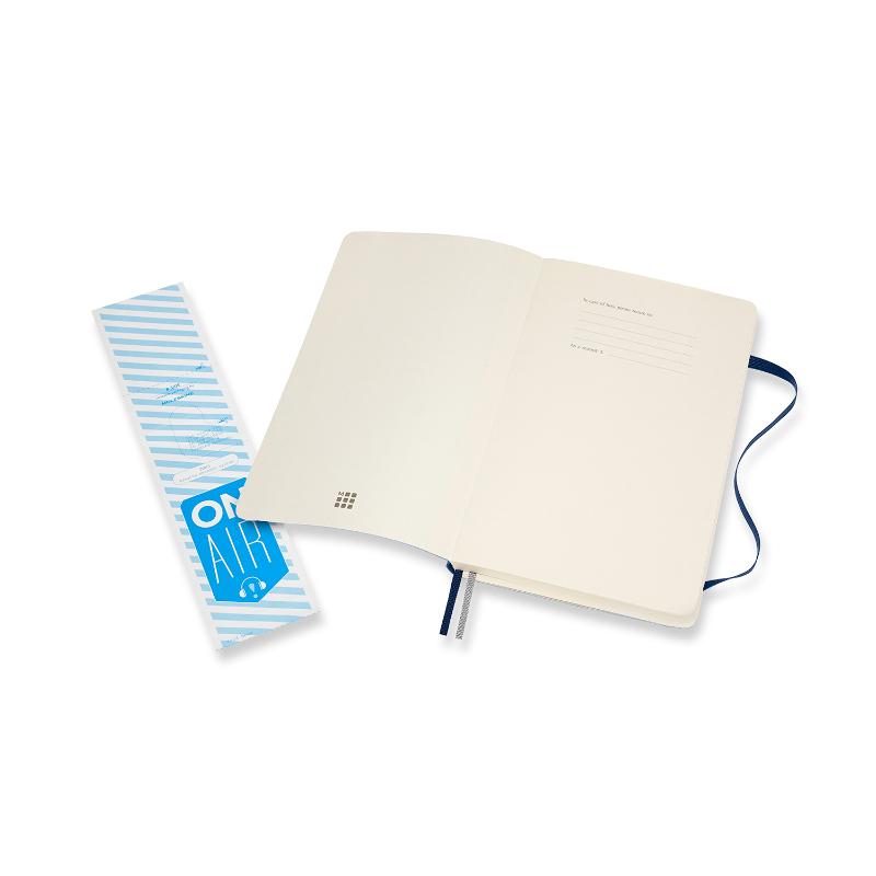 Moleskine Notebook Large Expanded Ruled Sapphire Blue Soft