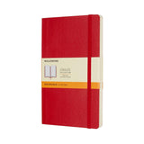 Moleskine Notebook Large Scarlet Red Soft Cover Ruled