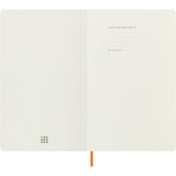 Moleskine LE Vegea Notebook Capri Orange Large Ruled Soft Cover w/Gift Box