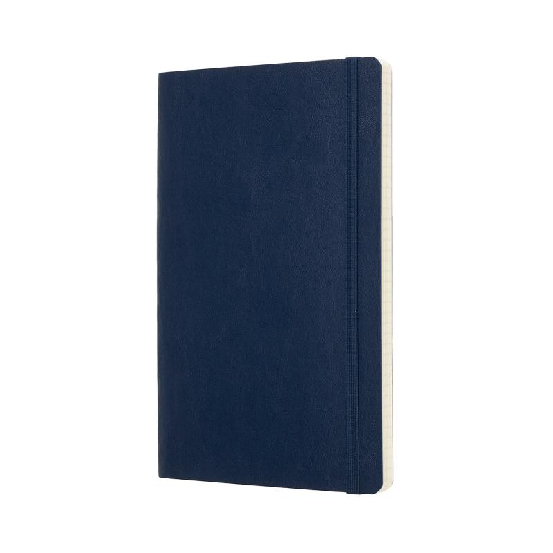 Moleskine Notebook Large Sapphire Blue Soft Cover Square