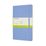 Moleskine Notebook Large Plain Hydrangea Blue Soft