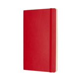 Moleskine Notebook Large Plain Scarlet Red Soft