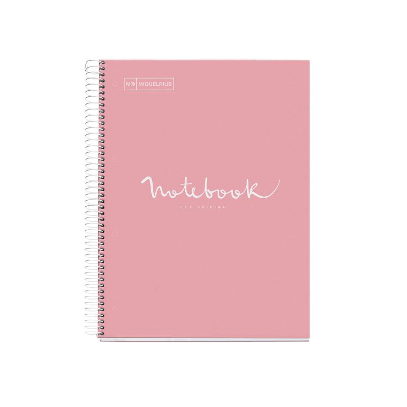 Miquelrius Notebook 5 Subject 120 Leaf A5 Ruled Emotions Pink