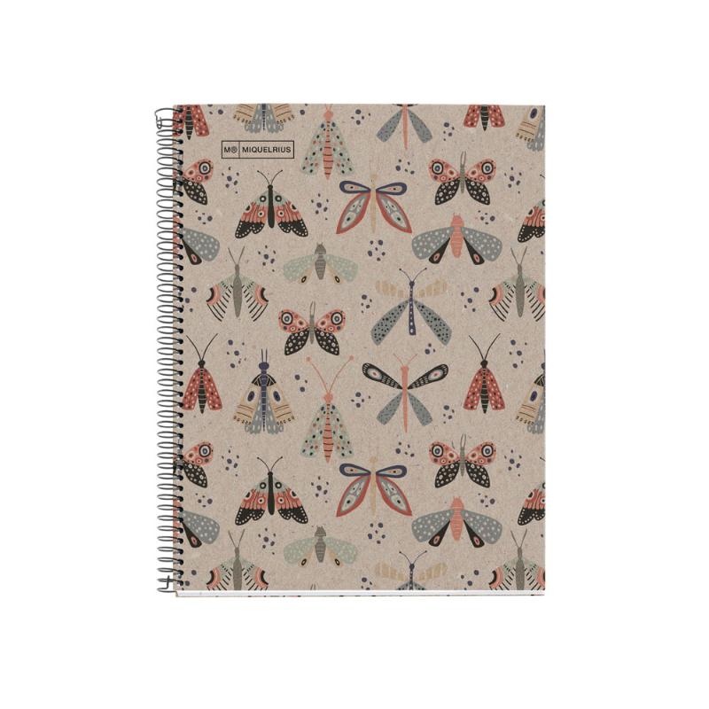 Miquelrius Notebook 80 Leaf A4 Ruled Ecobutterfly