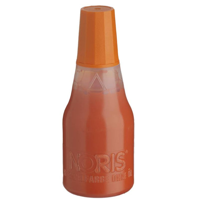 Vibrant 25ml orange Noris #110 endorsing ink, quick-drying, ideal for artists and crafters on various surfaces.