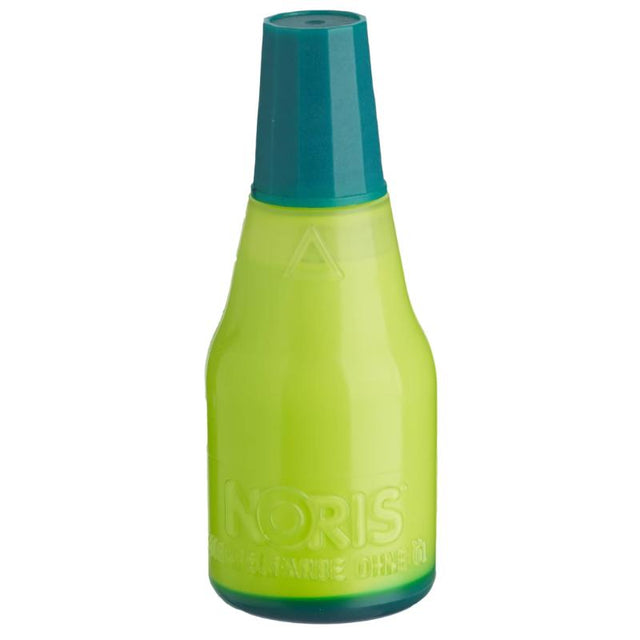 Noris #117 UV Ink in Neon Green, 25ml, ideal for stamping, quick-drying, vibrant under UV light, perfect for crafters.