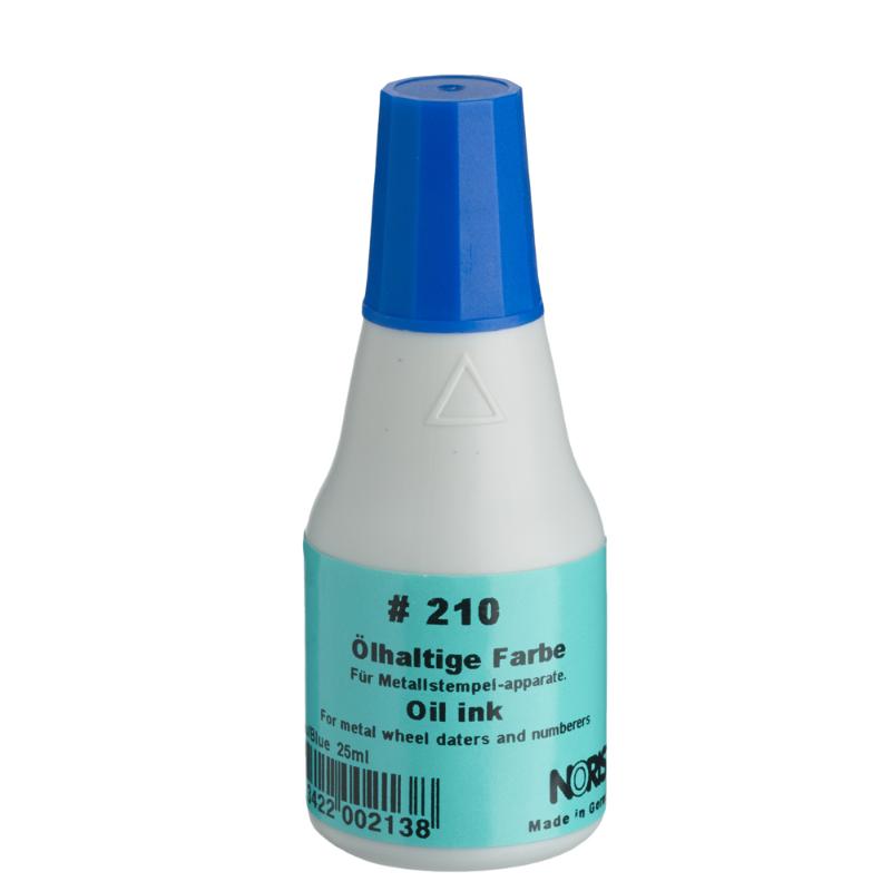 Noris #210 Metal Stamp Ink 25ml Blue