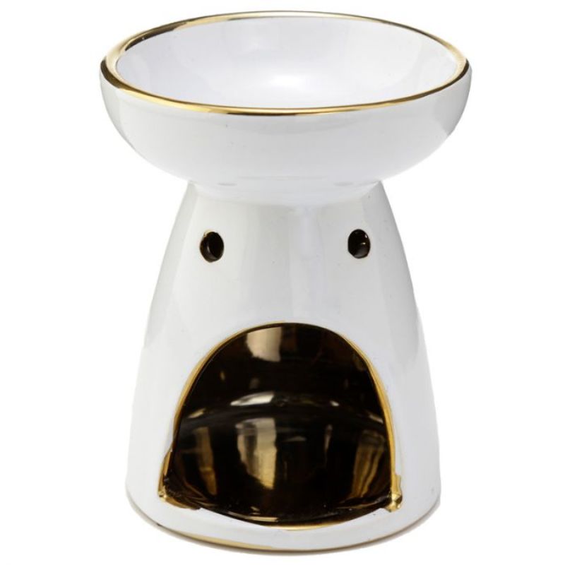 Ceramic Oil and Wax Burner - Eden Metallic Gold Tree (Set of 2 Asstd)