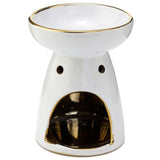 Ceramic Oil and Wax Burner - Eden Metallic Gold Tree (Set of 2 Asstd)