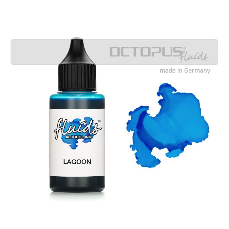 Octopus Fluids Alcohol Ink Lagoon Blue 30ml