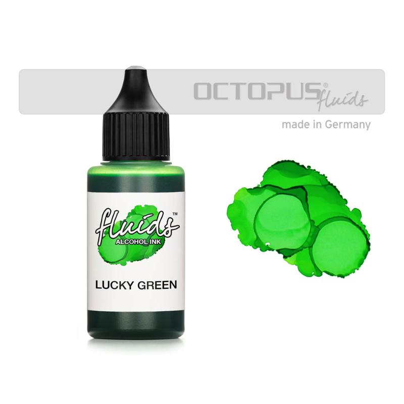 Octopus Fluids Alcohol Ink Lucky Green 30ml