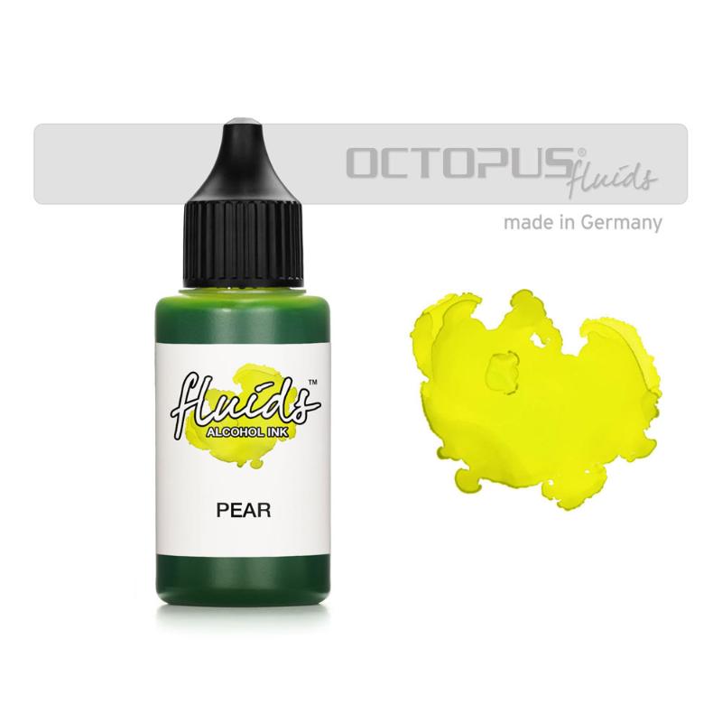 Octopus Fluids Alcohol Ink Pear Green 30ml