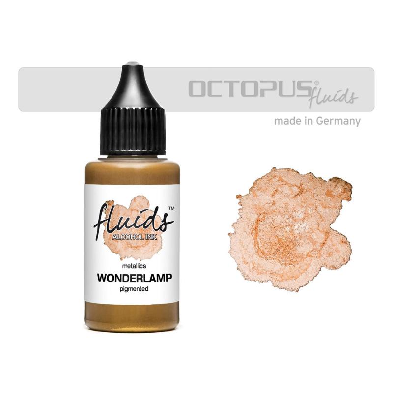 Octopus Fluids Alcohol Ink Wonderlamp Gold Metallic 30ml