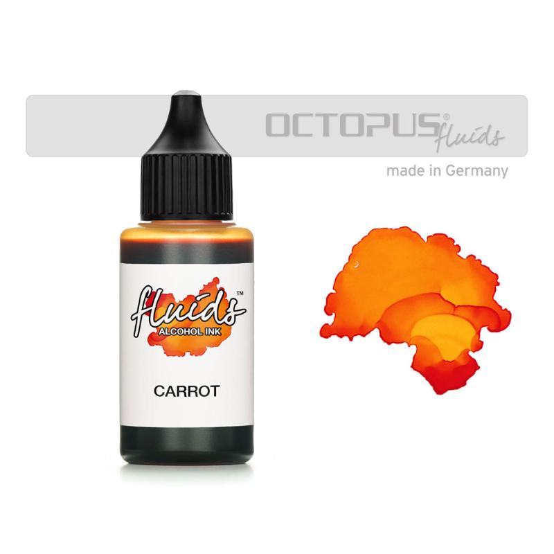 Octopus Fluids Alcohol Ink Carrot Orange 30ml