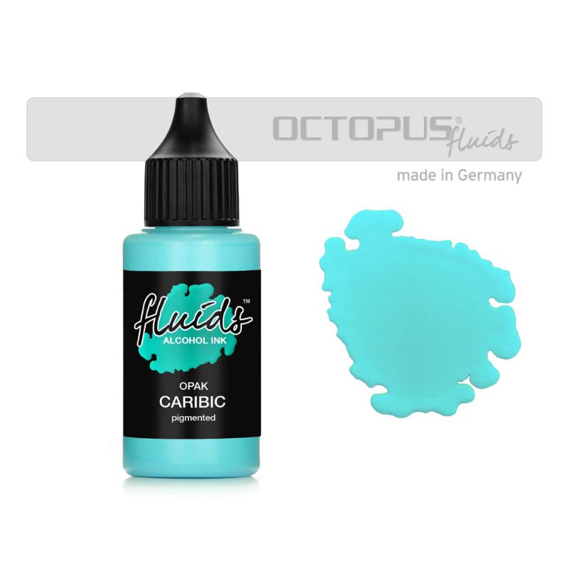 Octopus Fluids Alcohol Ink Opak Caribic Blue 30ml