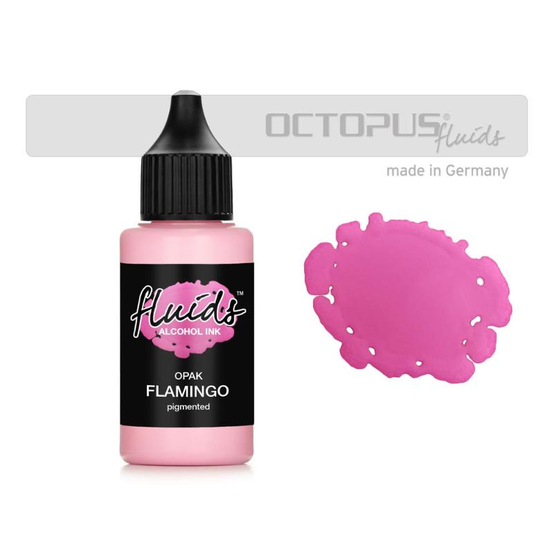 Octopus Fluids Alcohol Ink Opak Flamingo Pink 30ml