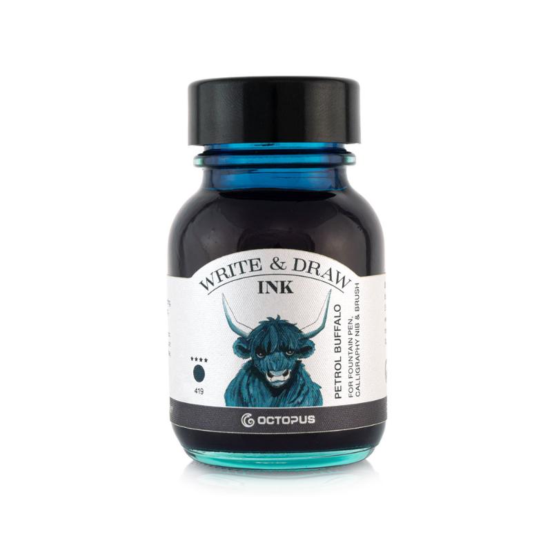 Octopus Fluids Write and Draw Ink 419 Petrol Buffalo 50ml