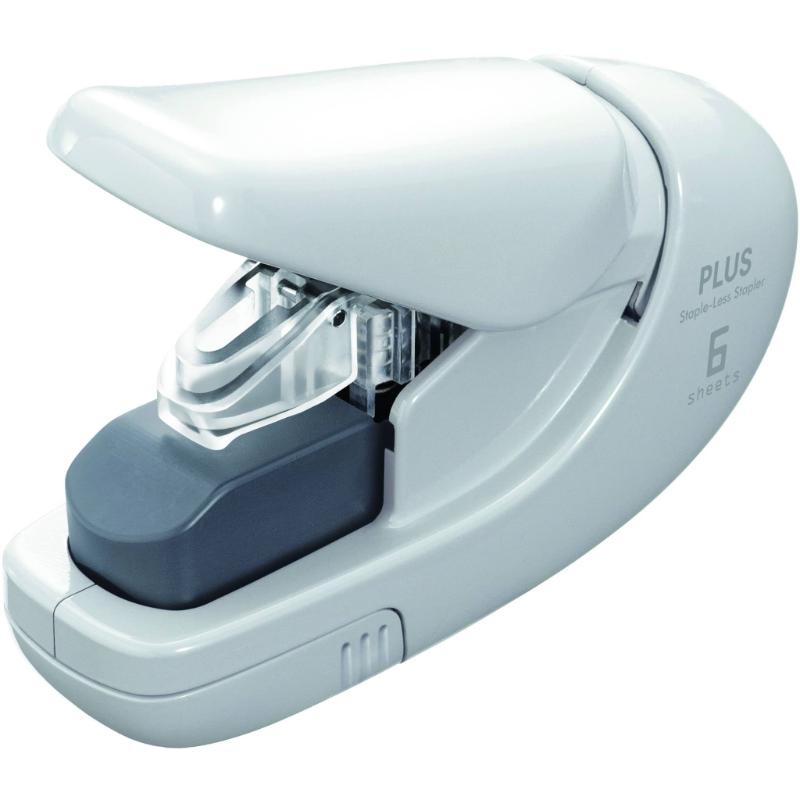 Plus StapleLess Stapler White