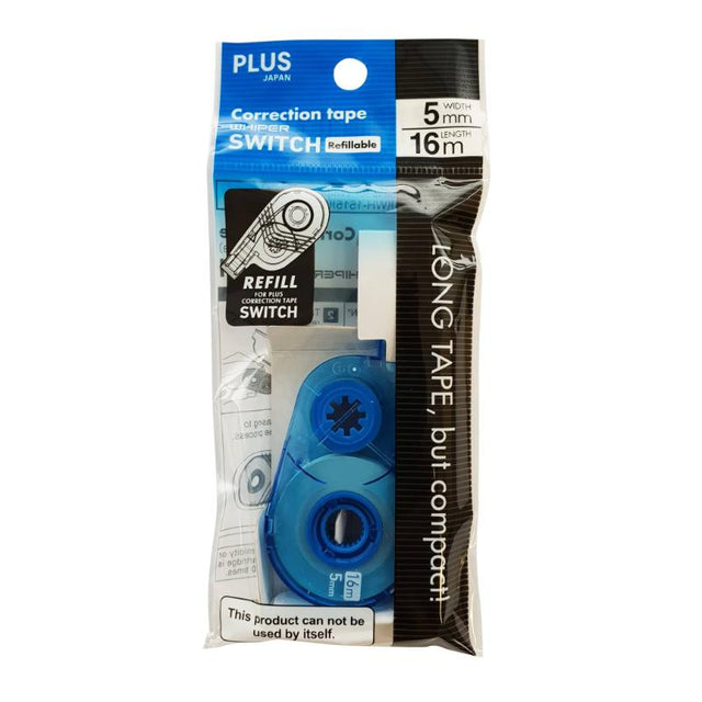 Plus Switch REFILL 5mm x 16m offers smooth, durable correction tape for flawless edits in writing and crafting.