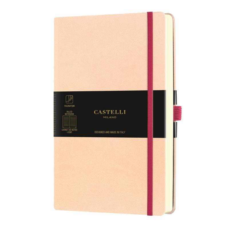 Castelli Notebook Aquarella A5 Ruled Seashell