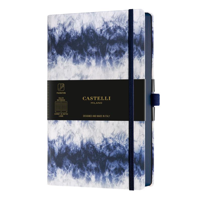 Castelli Notebook Shibori A5 Ruled Steam