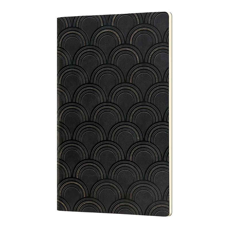 Castelli Quaderno Notebook A5 Soft Cover Art Deco Gold