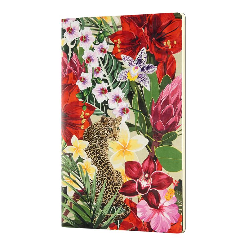 Castelli Quaderno Notebook A5 Soft Cover Eden Leopard