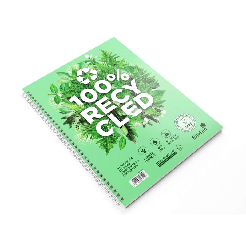 Eco-friendly Silvine Twin Wire Things to Do Pad with 120 recycled pages for organized daily planning, 280x150mm.