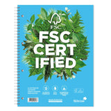 Silvine FSC Twin Wire Notebook A4+ 160 Pages Ruled with Margin